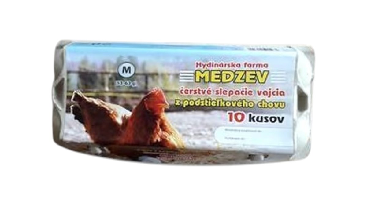 Medzev Vajcia z podstieľkového chovu, M, 10 ks