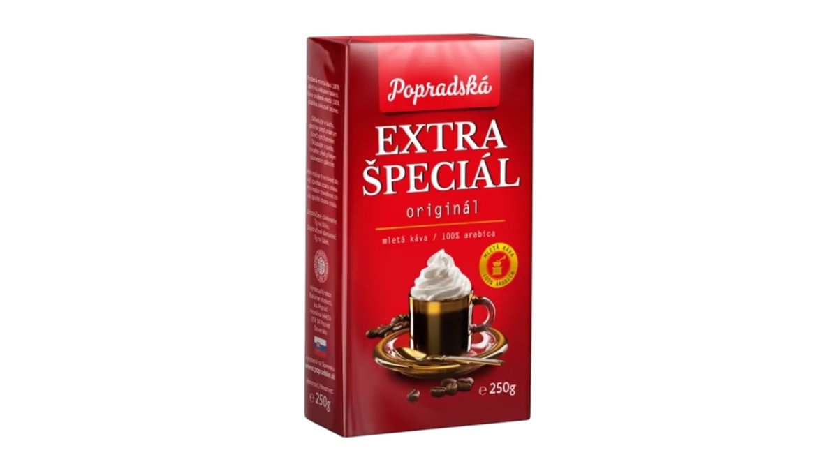 Popradská Extra špeciál, mletá káva, 250 g