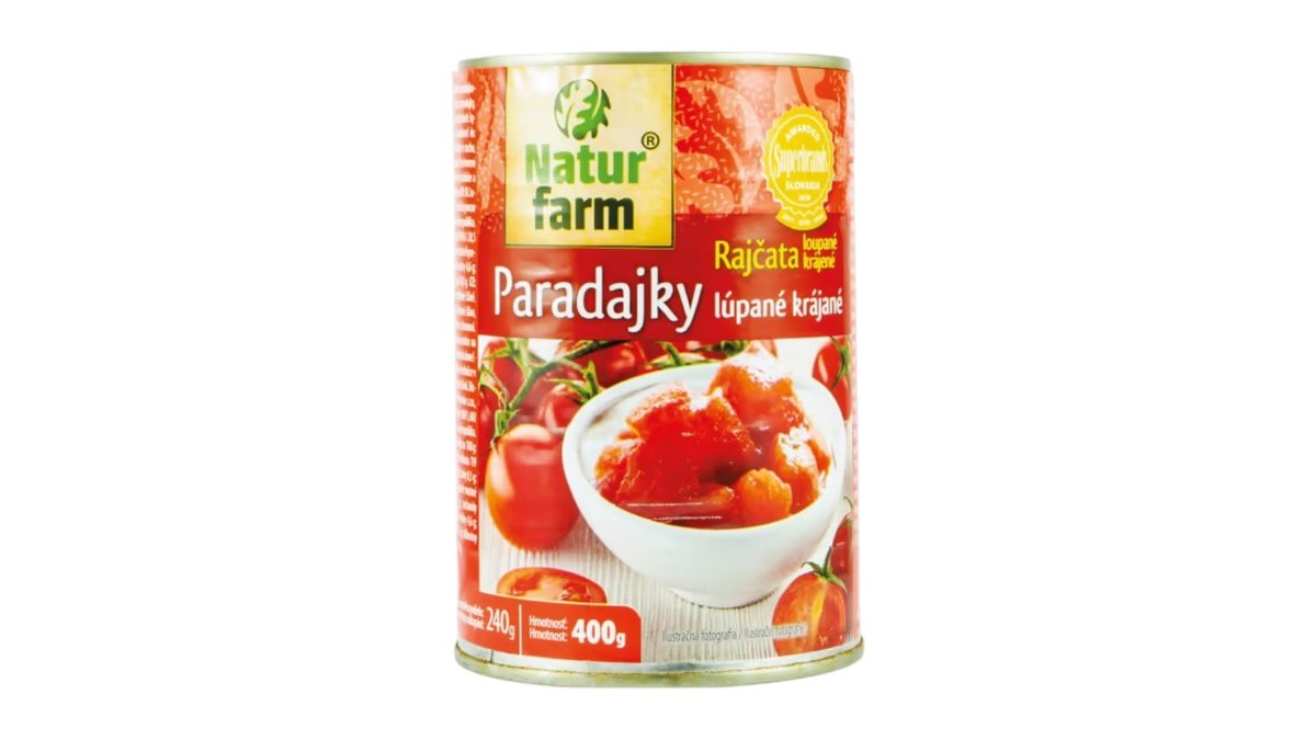 Natur farm Paradajky lúpané krajané, 400 g