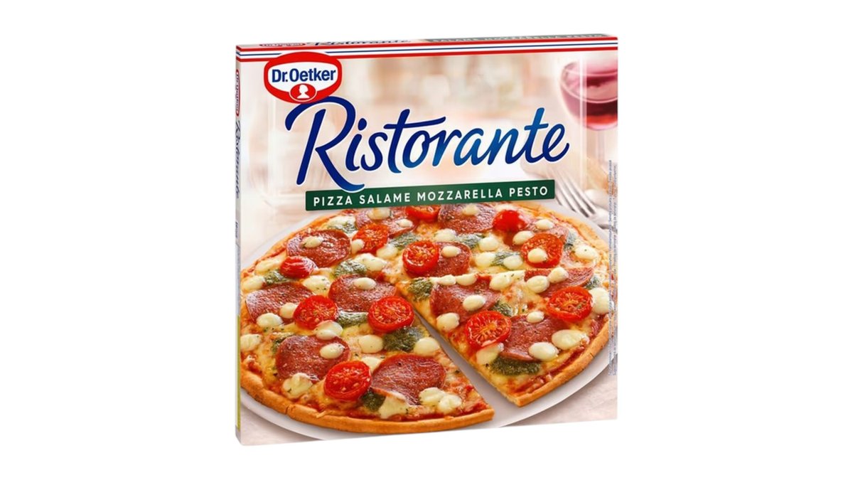 Dr. Oetker Ristorante pizza Salame mozzarella pesto, 360 g