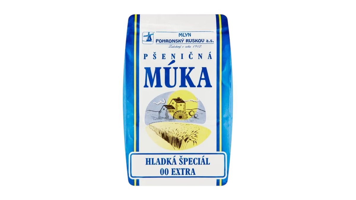 Mlyn Pohronský Ruskov Pšeničná múka hladká špeciál 00 extra, 1 kg