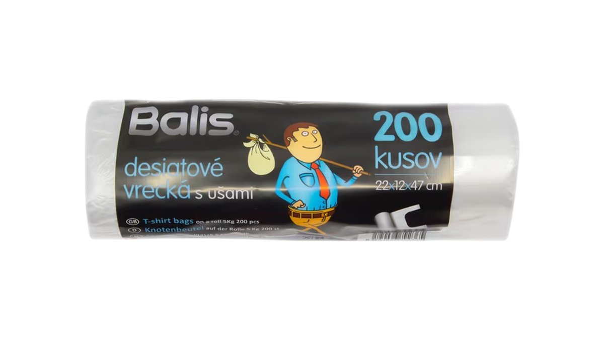 Balis Desiatové vrecká s ušami, 200 ks