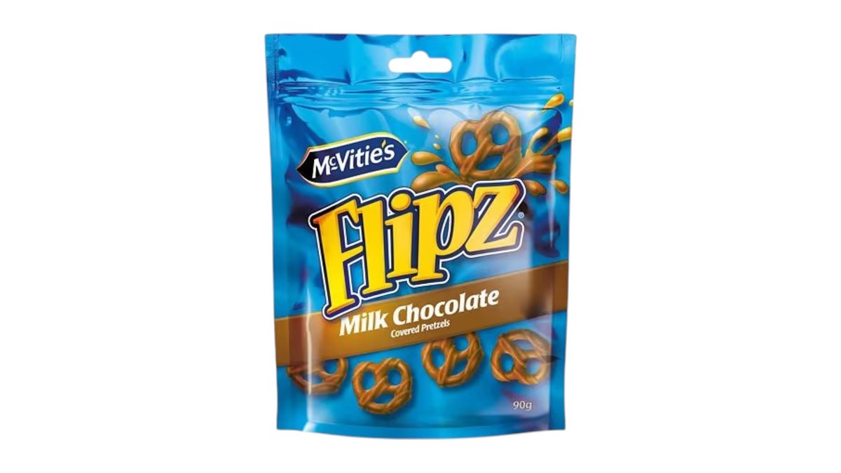 Flipz praclíky Mliečna čokoláda, 90 g