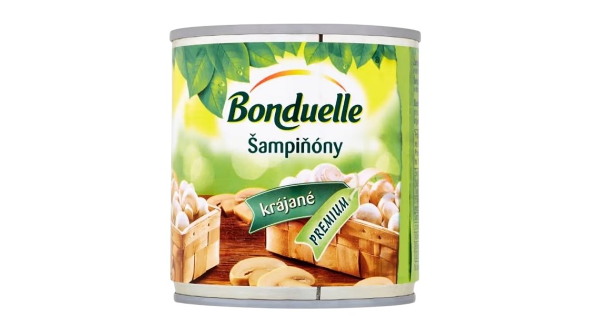 Bonduelle Šampiňóny krájané, 195 g