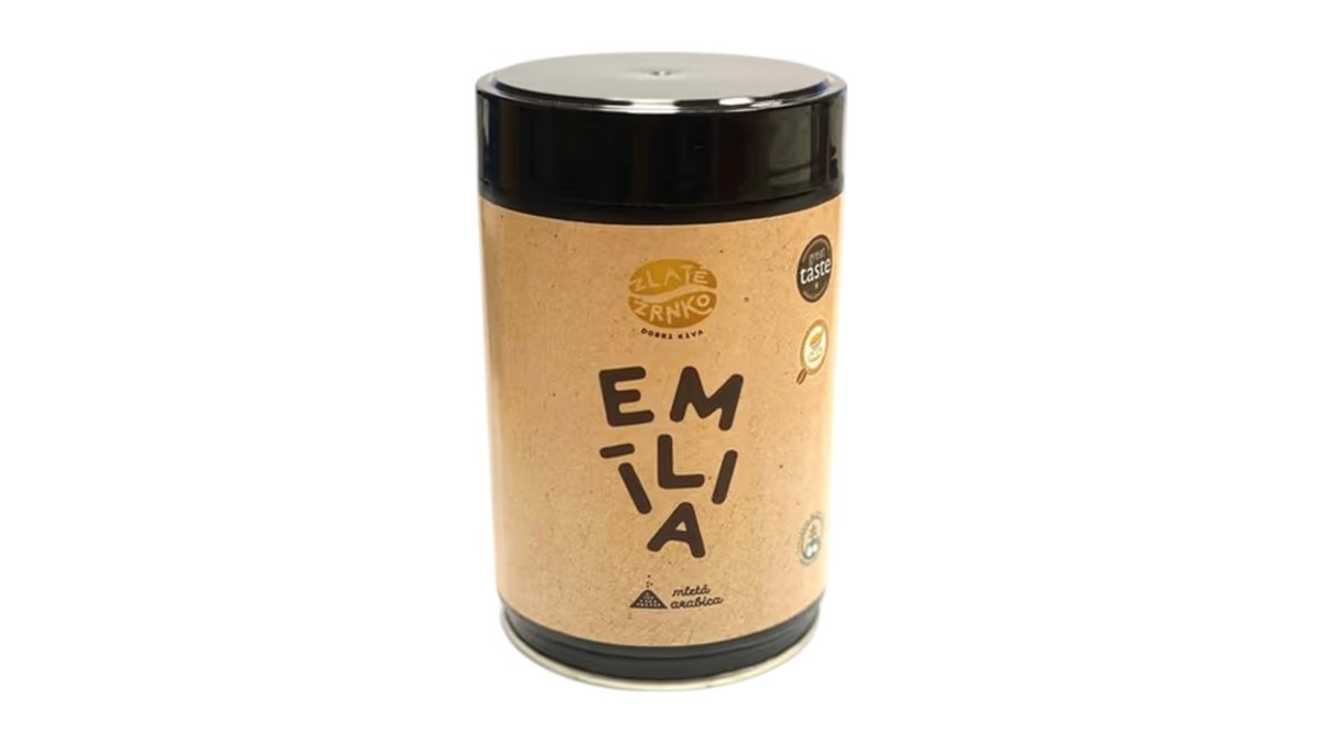Zlaté Zrnko Emília, mletá káva, 250 g