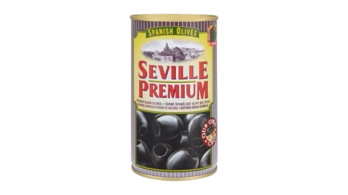 Seville Premium čierne olivy, 350 g