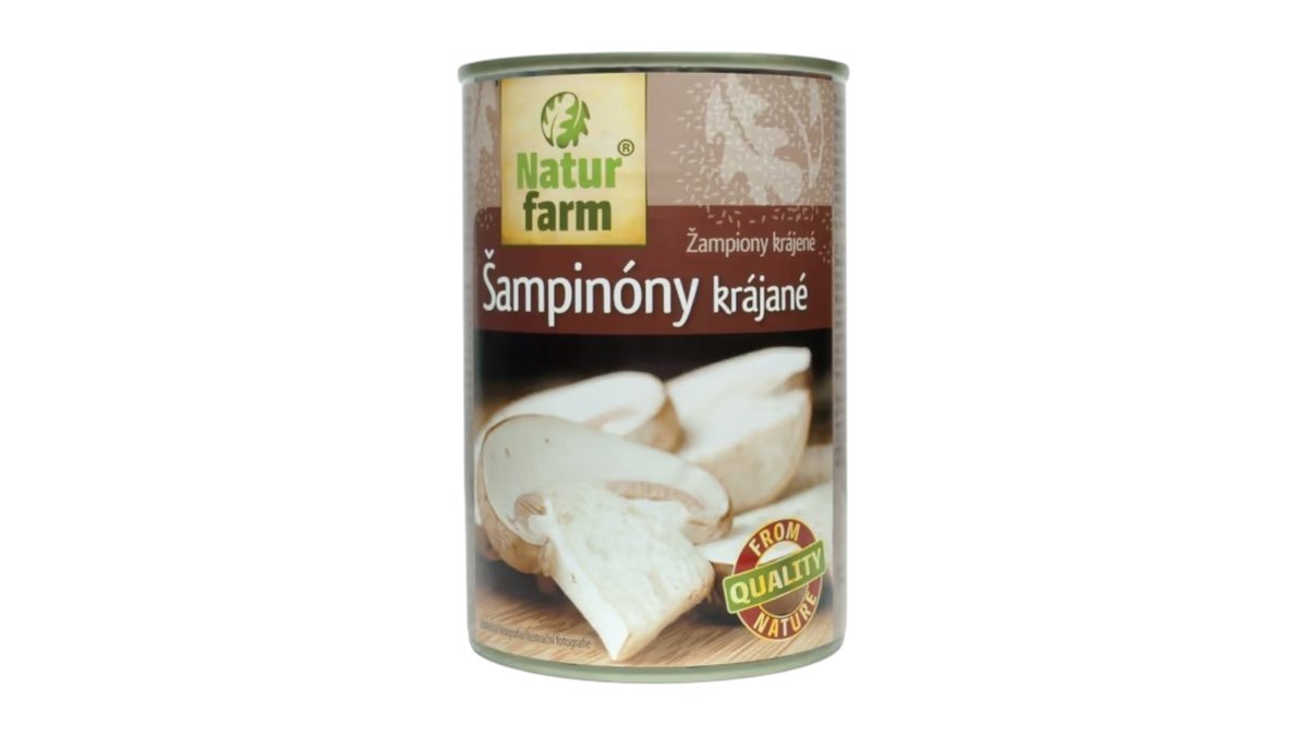 Natur farm Šampiňóny krájané, 400 g