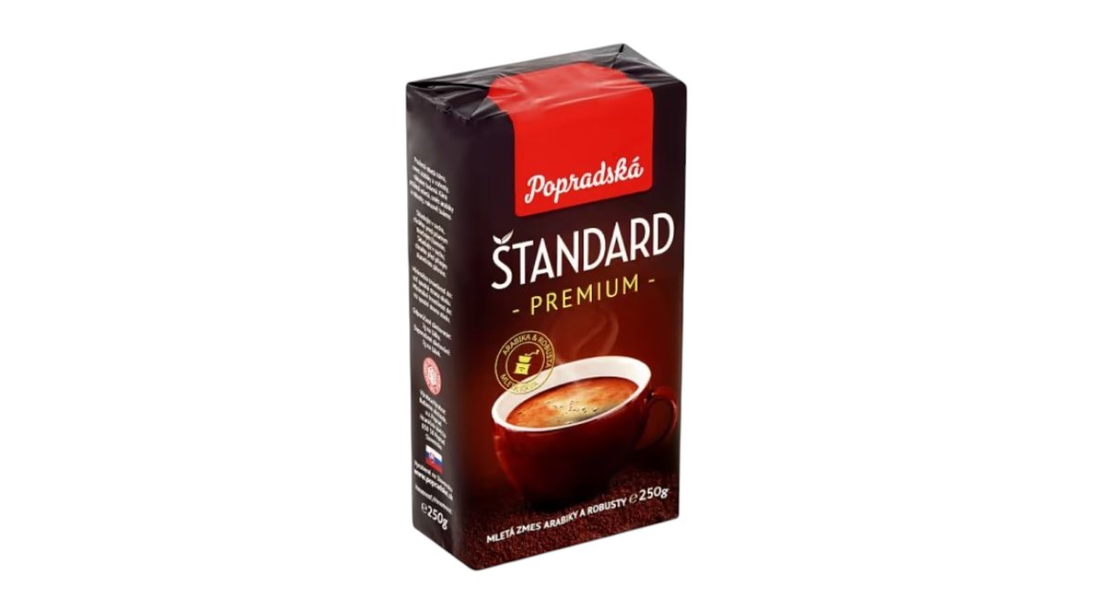 Popradská Štandard premium, mletá káva, 250 g