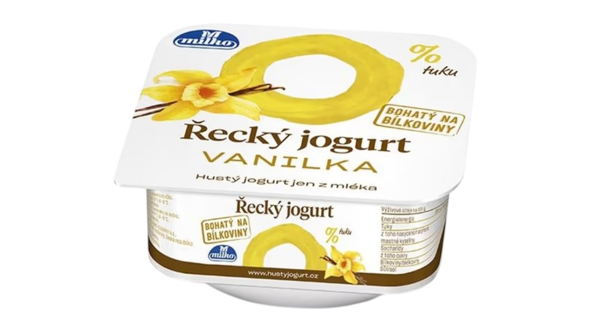 ** Milko Grécky jogurt vanilka 0 %, 140 g
