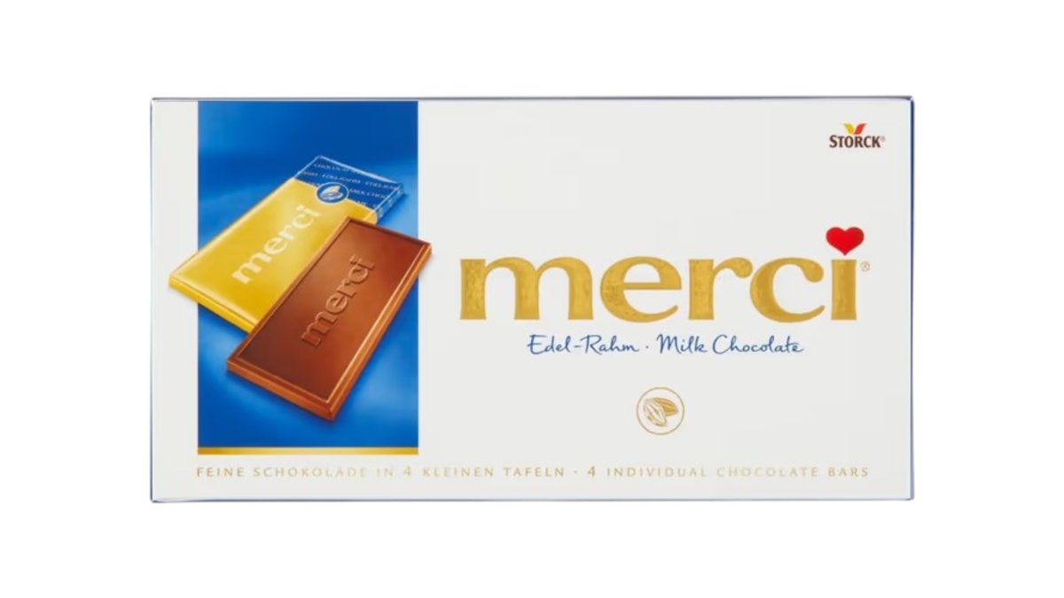 Merci tabuľková čokoláda mliečna, 100 g