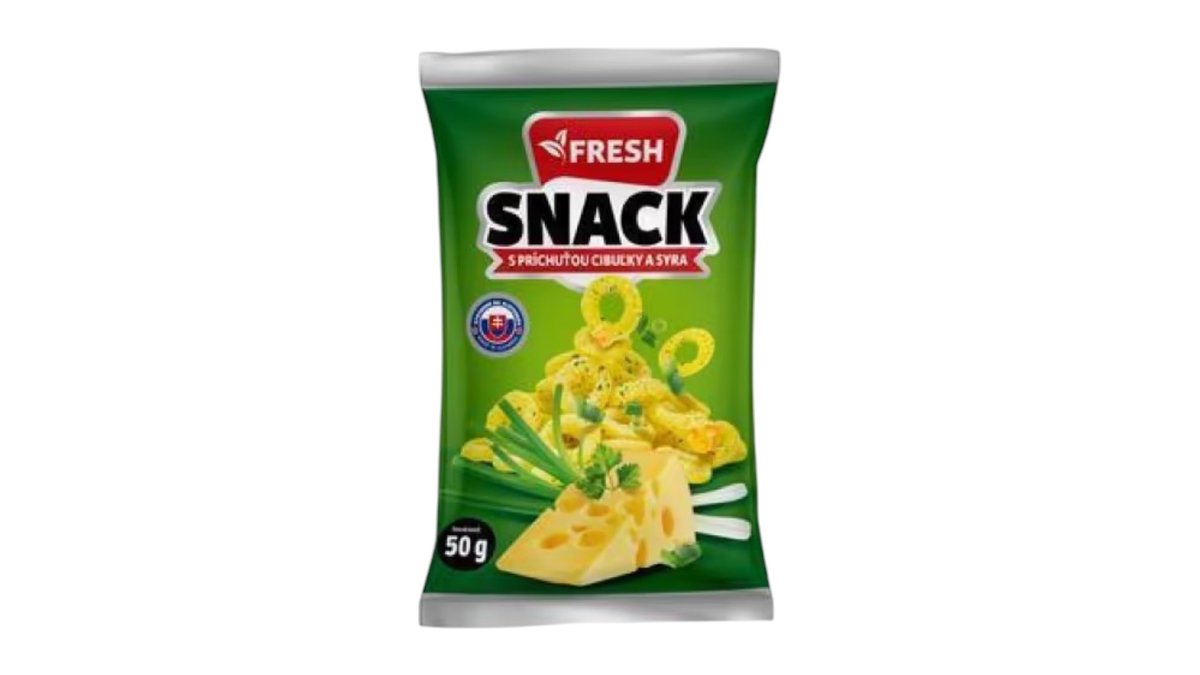 Fresh Snack s príchuťou cibuľky a syra, 50 g