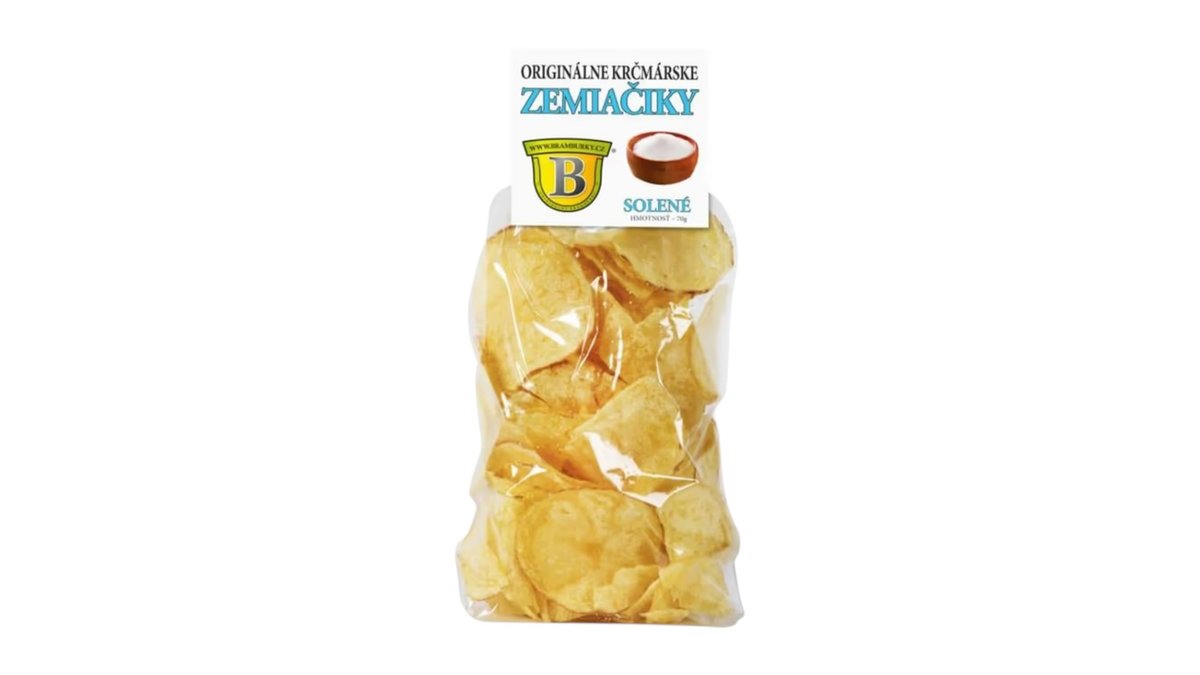 Originálne Krčmárske zemiačky solené, chipsy, 80 g