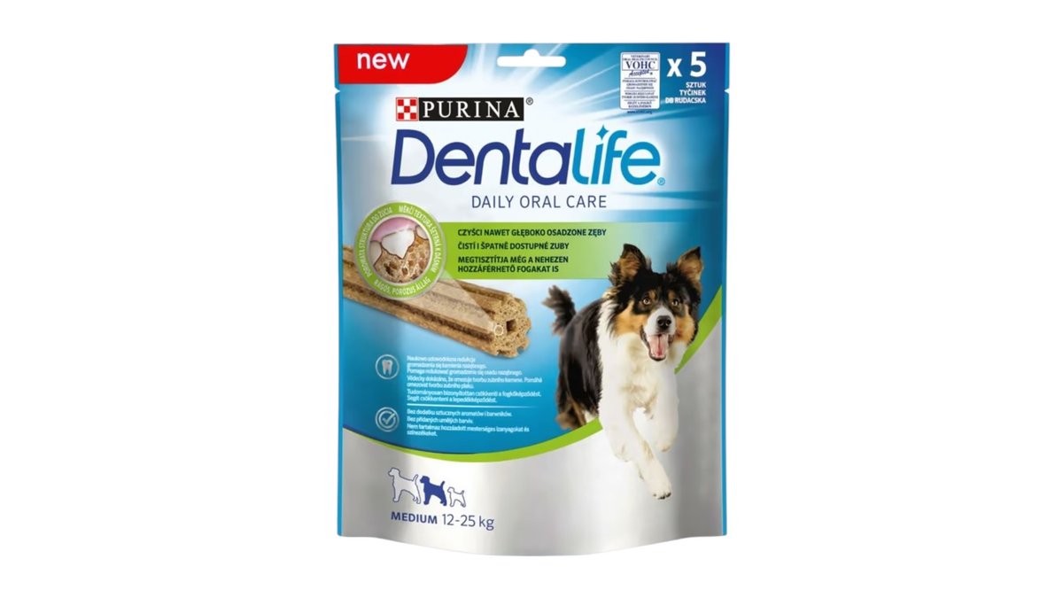 Purina Dentalife medium pre psa 4 ks, 115 g