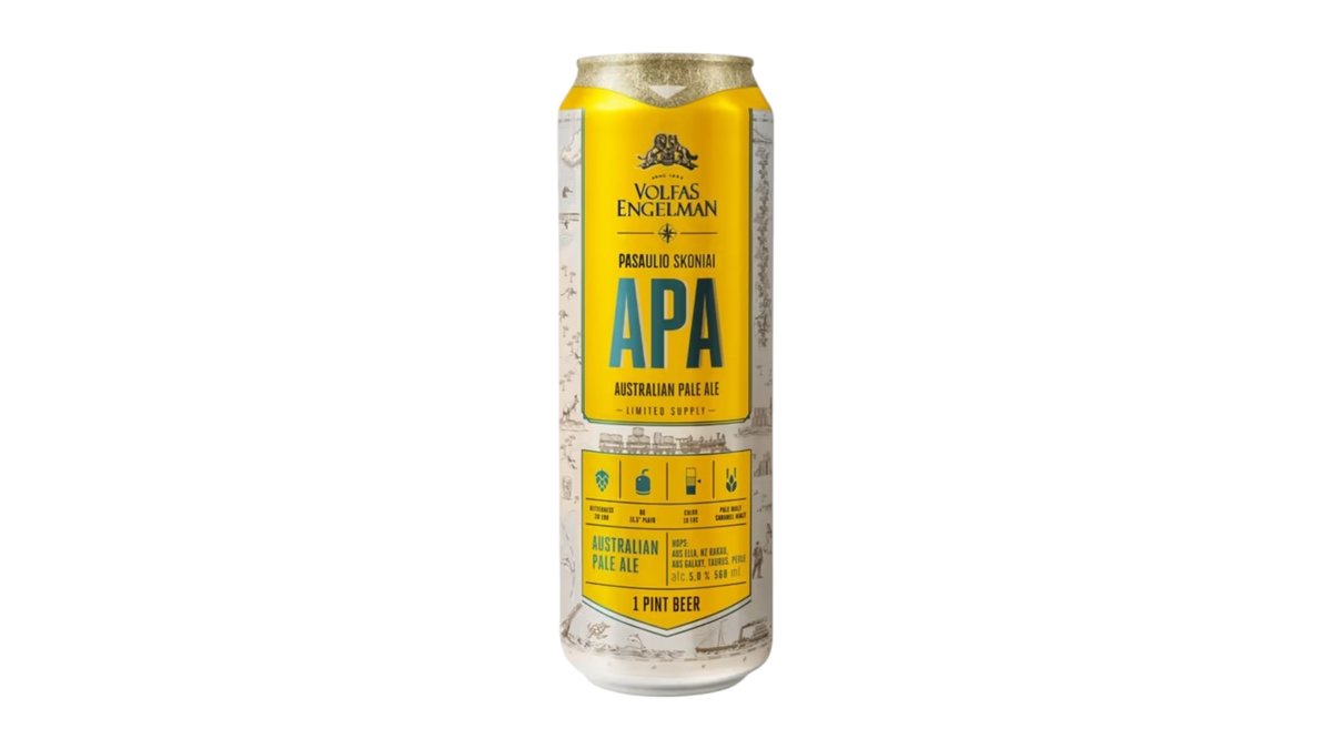 Volfas Engelman APA pivo svetlé, 568 ml