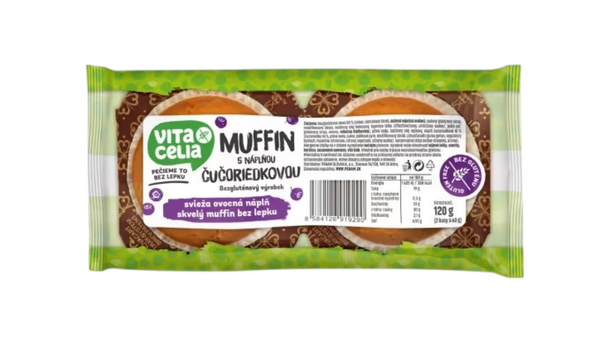 ** Penam Muffiny čučoriedkové bezlepkové, 2 x 60 g