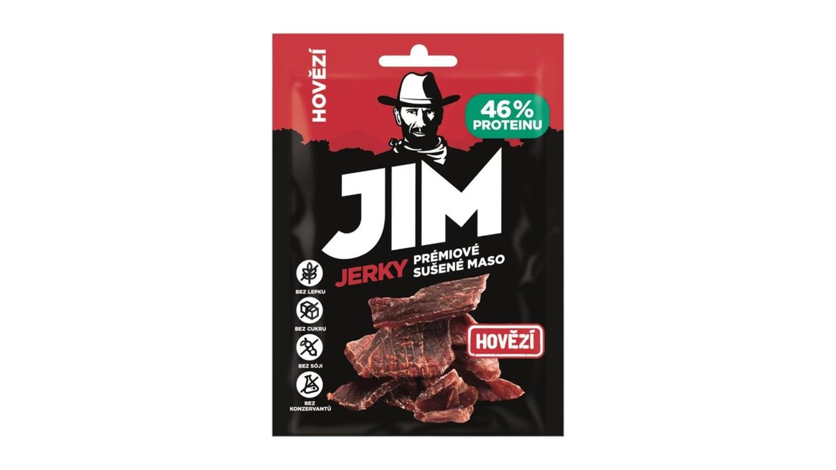 Jim Jerky Sušené mäso, hovädzie, 23 g