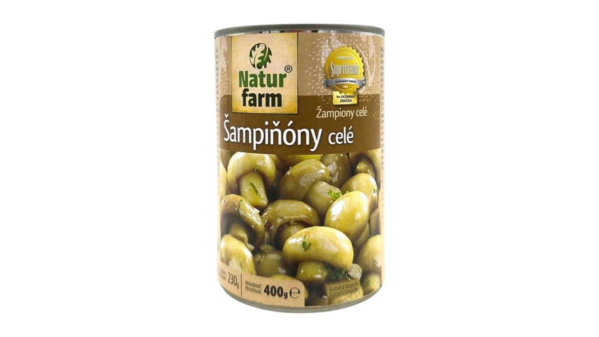 Natur Farm Šampiňóny celé, 400g