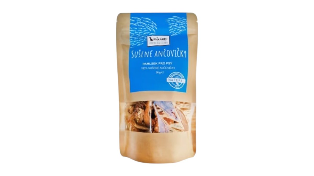 Sušené ančovičky pre psa aj mačku, 50 g