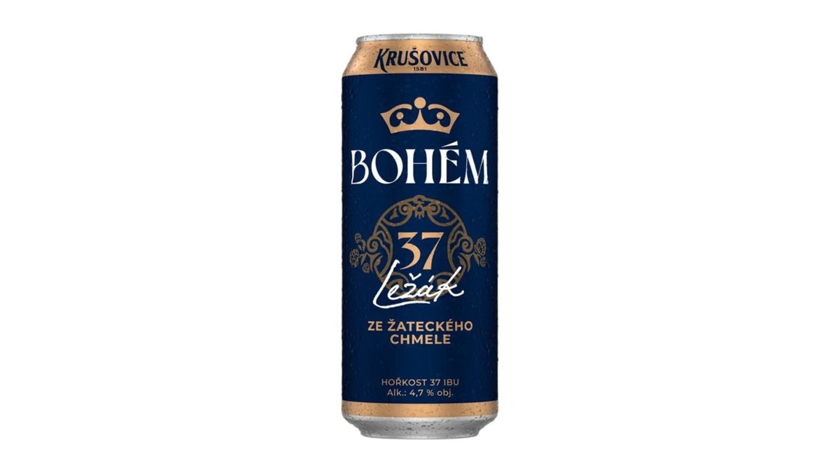 Krušovice Bohém pivo ležiak, 0,5 l