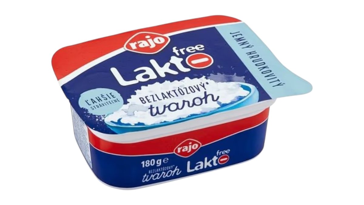 Rajo Lakto Free Tvaroh jemný hrudkovitý, 180 g