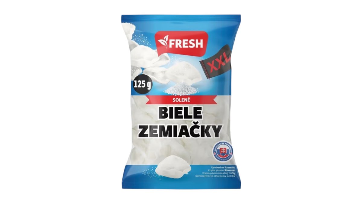 Fresh Biele zemiačky solené, 125 g