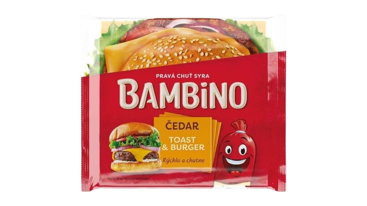 Bambino Toast & Burger čedar, 130 g
