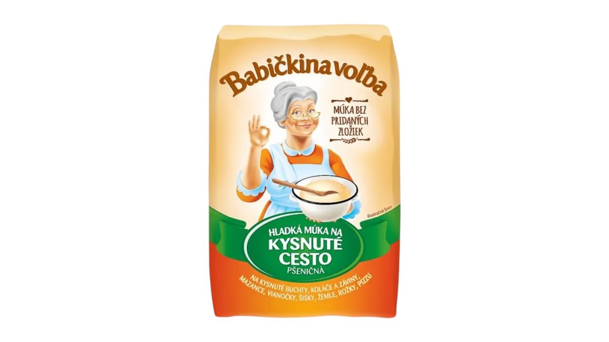 Babičkina voľba Múka hladká na kysnuté cesto, 1 kg