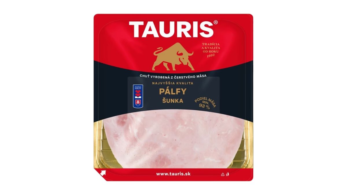 Tauris Pálfy šunka špeciál 93%, 150 g