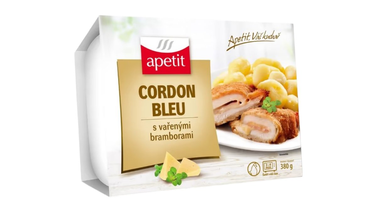 ** Apetit Cordon Bleu s varenými zemiakmi, 380 g