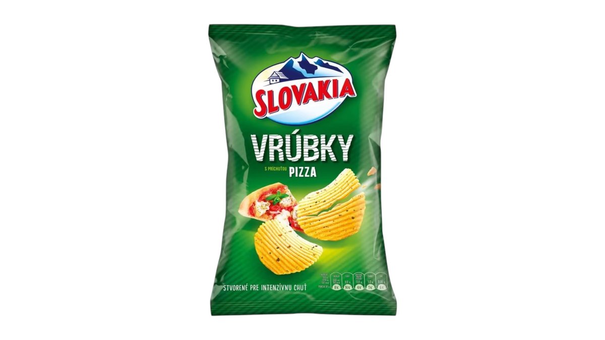 Slovakia Vrúbky s príchuťou pizza, 120 g