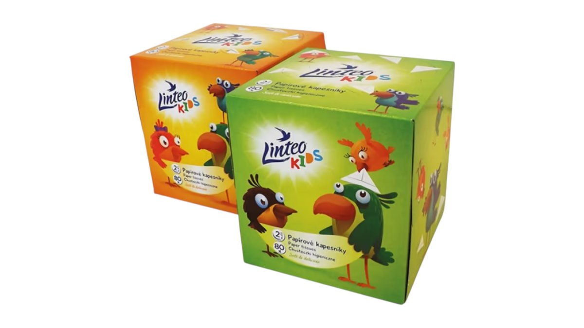 Linteo Kozmetické obrúsky box, detské, 80 ks