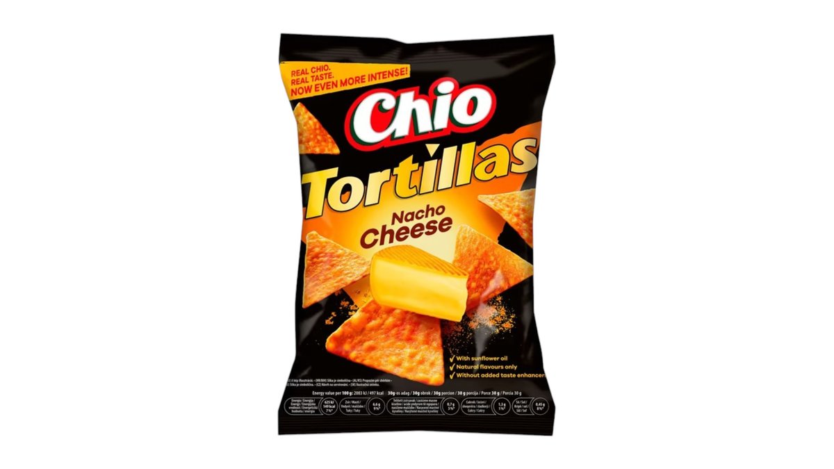 Chio Tortillas nacho Cheese, syrové, 110 g