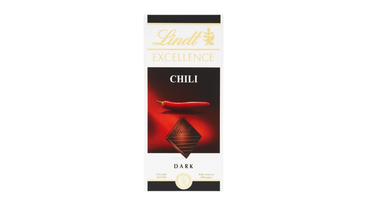 Lindt Excellence Horká čokoláda s čili extraktom, 100 g