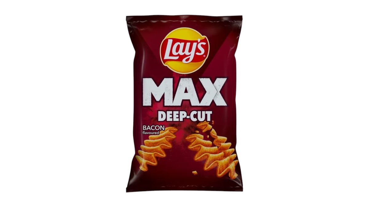 ** Lay´s Maxx Chipsy, slaninové, 120 g