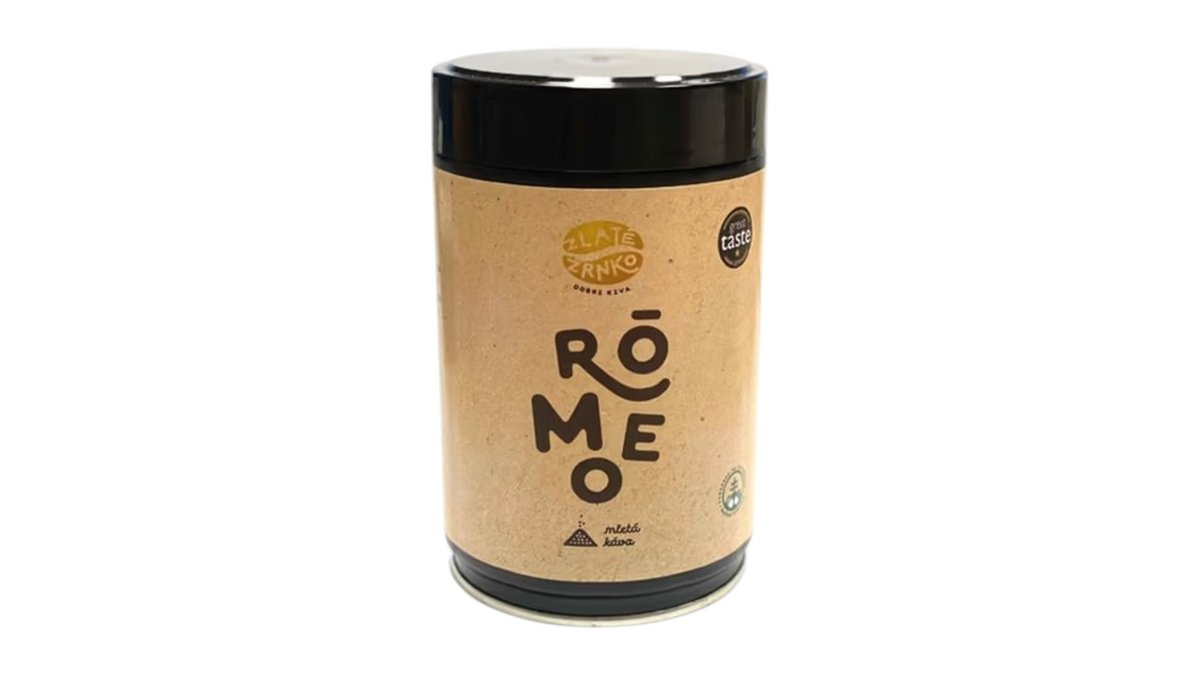 Zlaté Zrnko Rómeo, mletá káva, 250 g