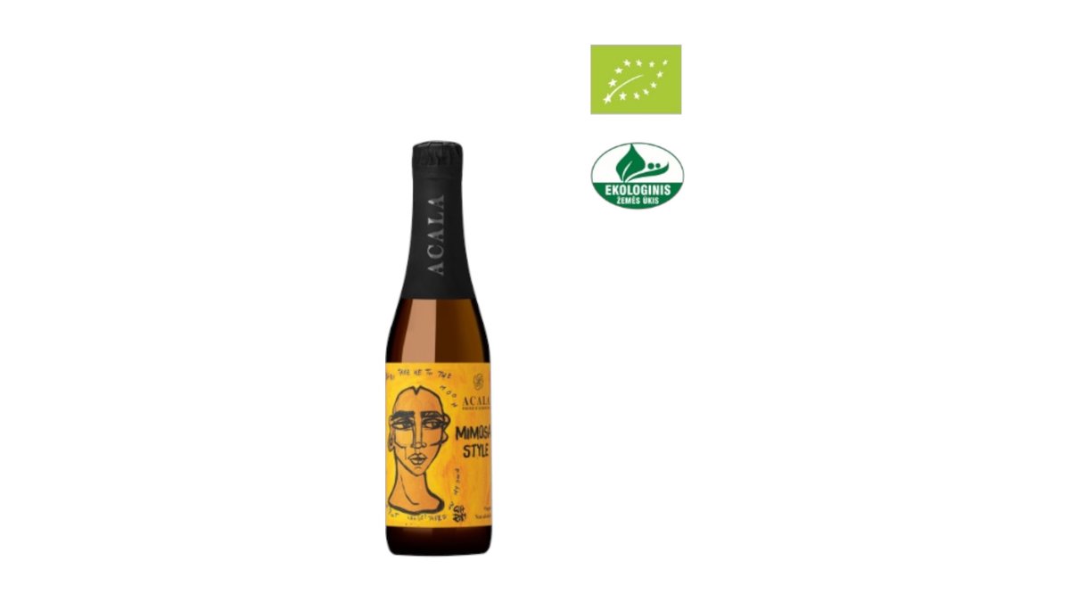 Mousserende Mimosa-inspireret drik 0,0% 33 cl øko. Acala 330 ml