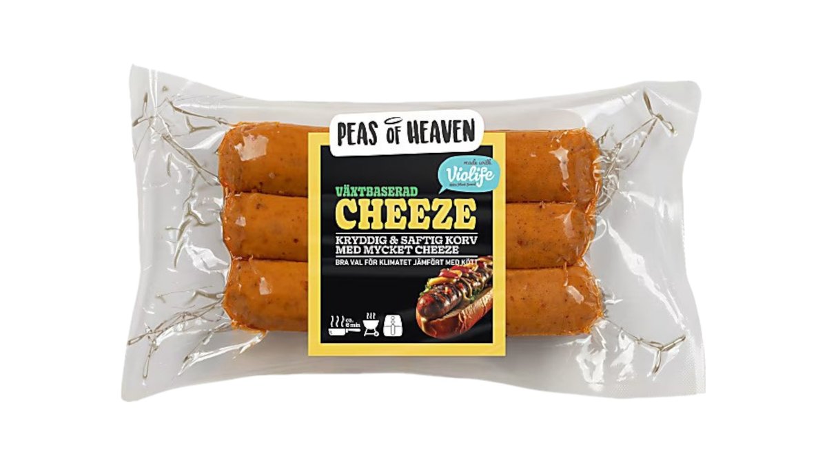 Plantebaserede cheeze åste-grillpølser, Peas of Heaven 210 g
