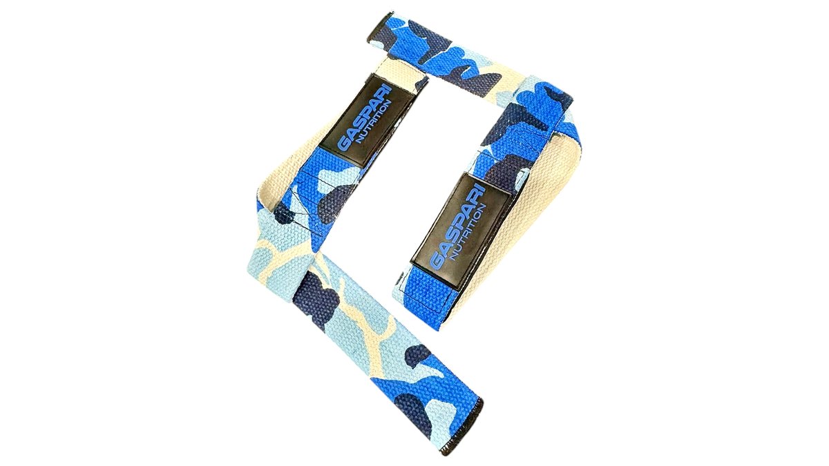 GASPARI NUTRITION LIFTING STRAPS CAMO BLUE | Pimp My Body Larnaca | Wolt