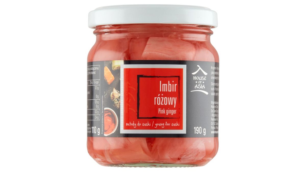 House of Asia Imbir różowy 190 g