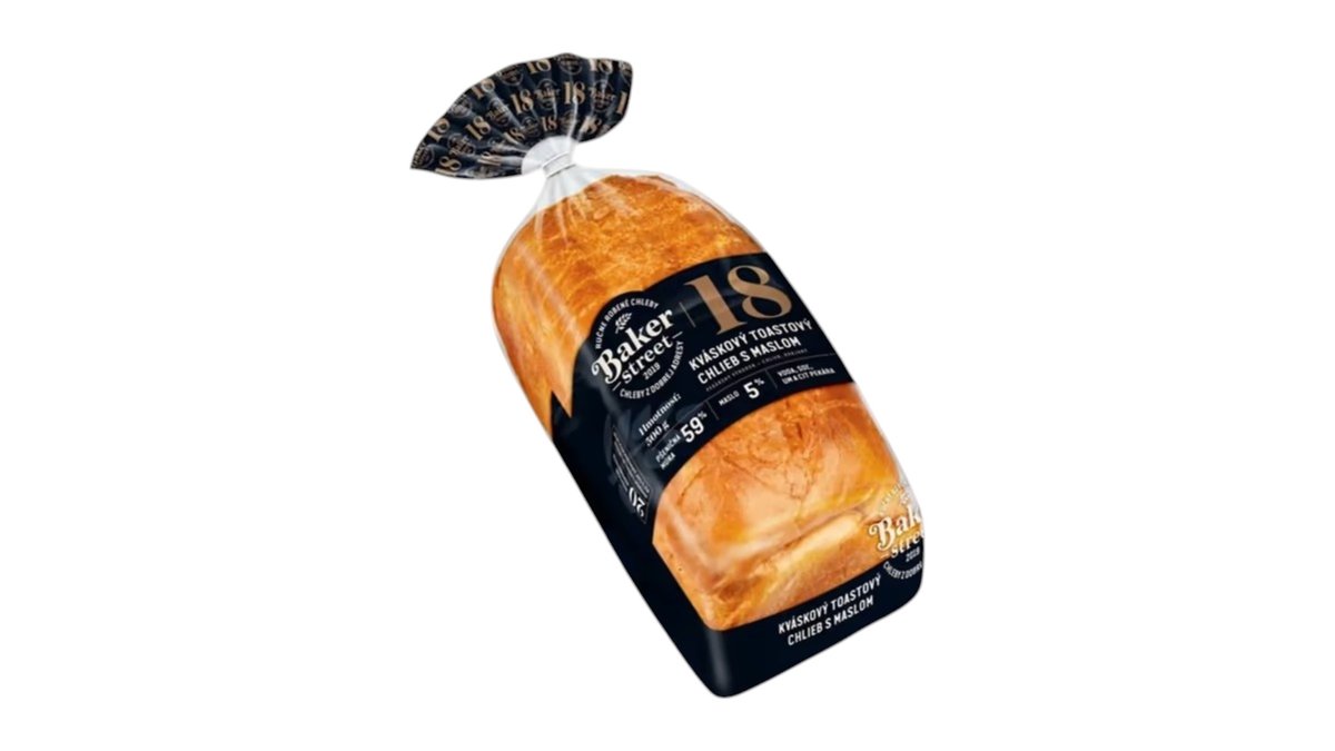 Baker Street Kváskový toastový chlieb s maslom, 500 g