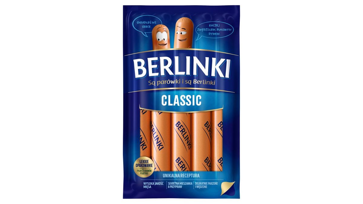 Berlinki Classic Parówki 225g