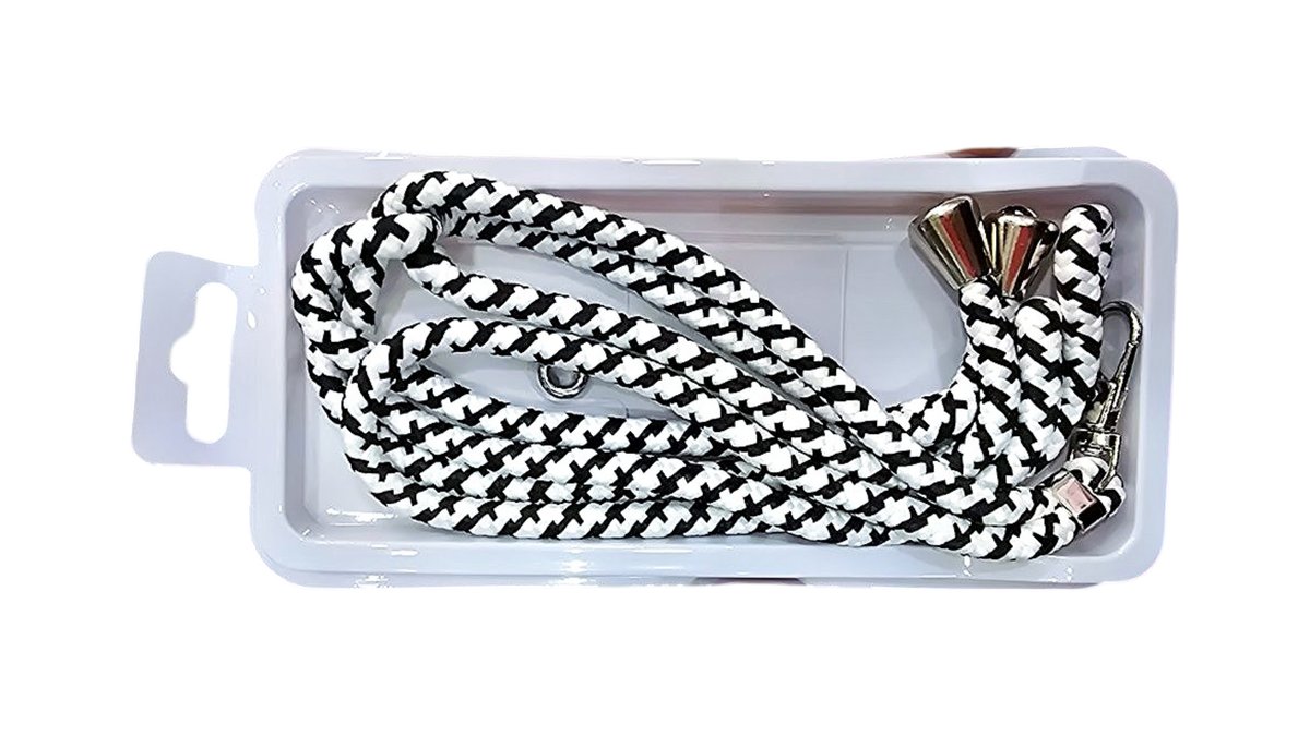 Black striped phone rope Universal