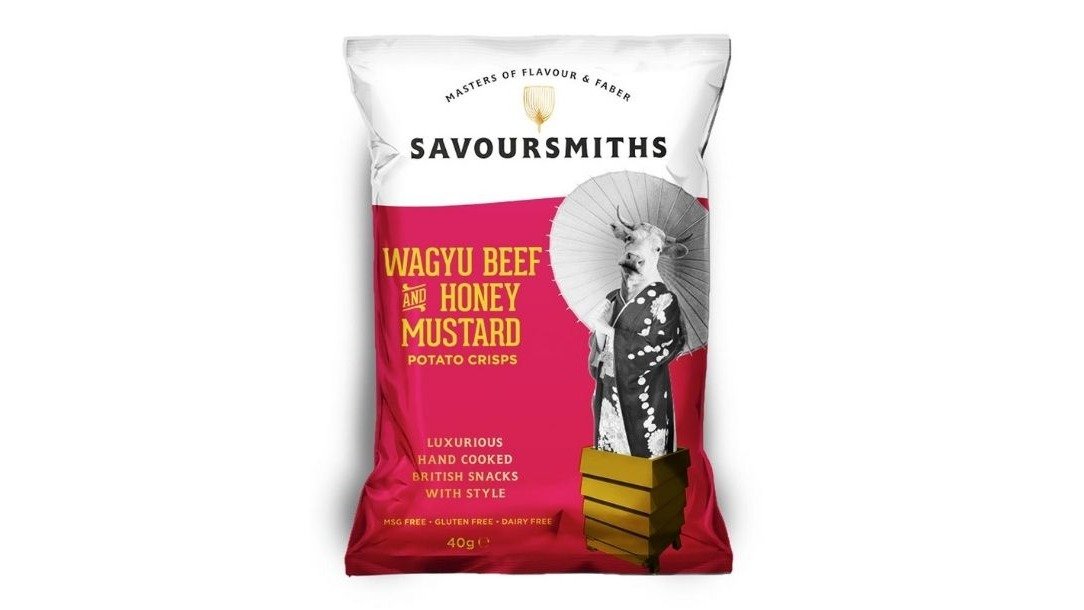 Kartoffelchips M. Wagyu Beef & Honey Mustard, Savoursmiths