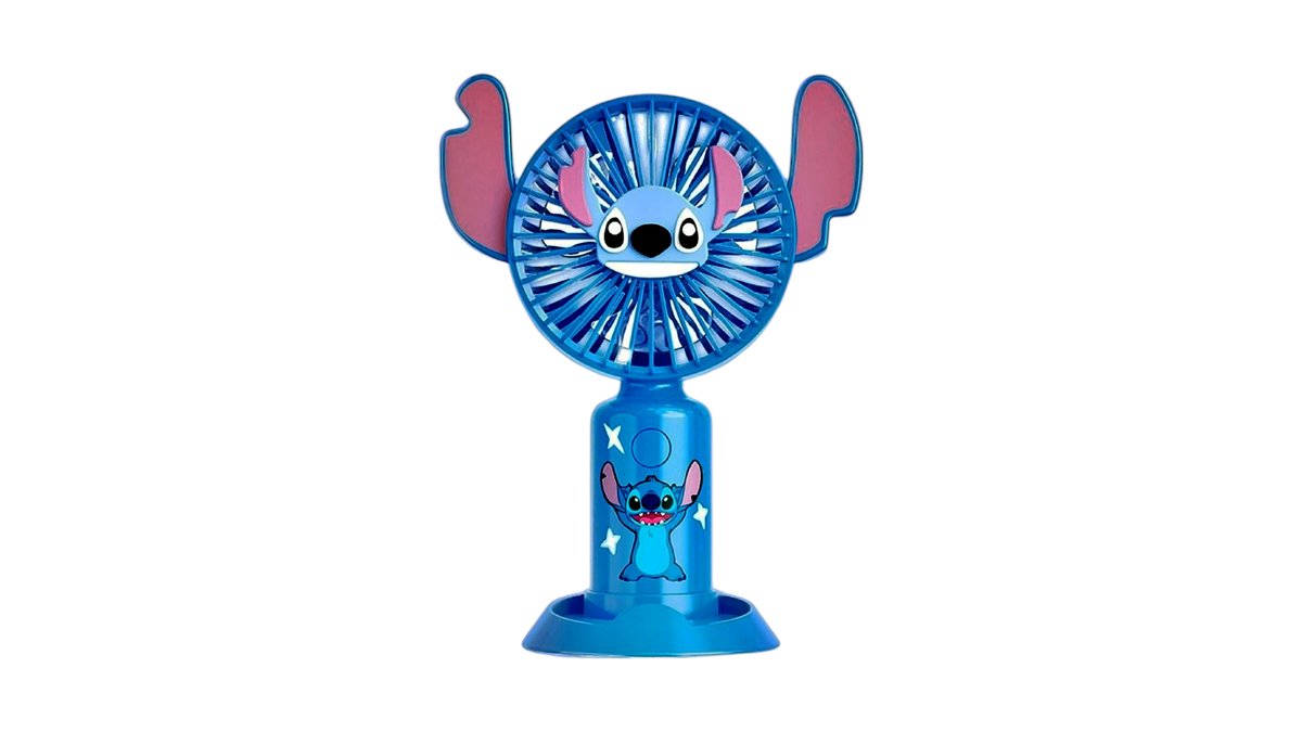 Stitch fan and phone holder blue