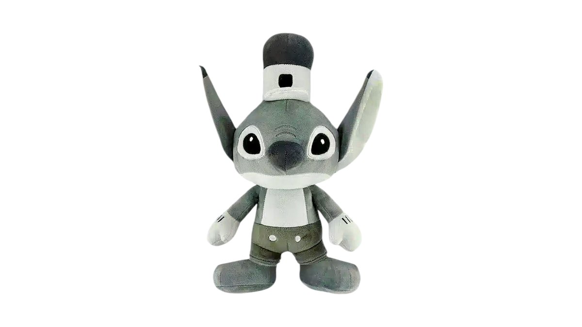 Stitch black with hat 25cm