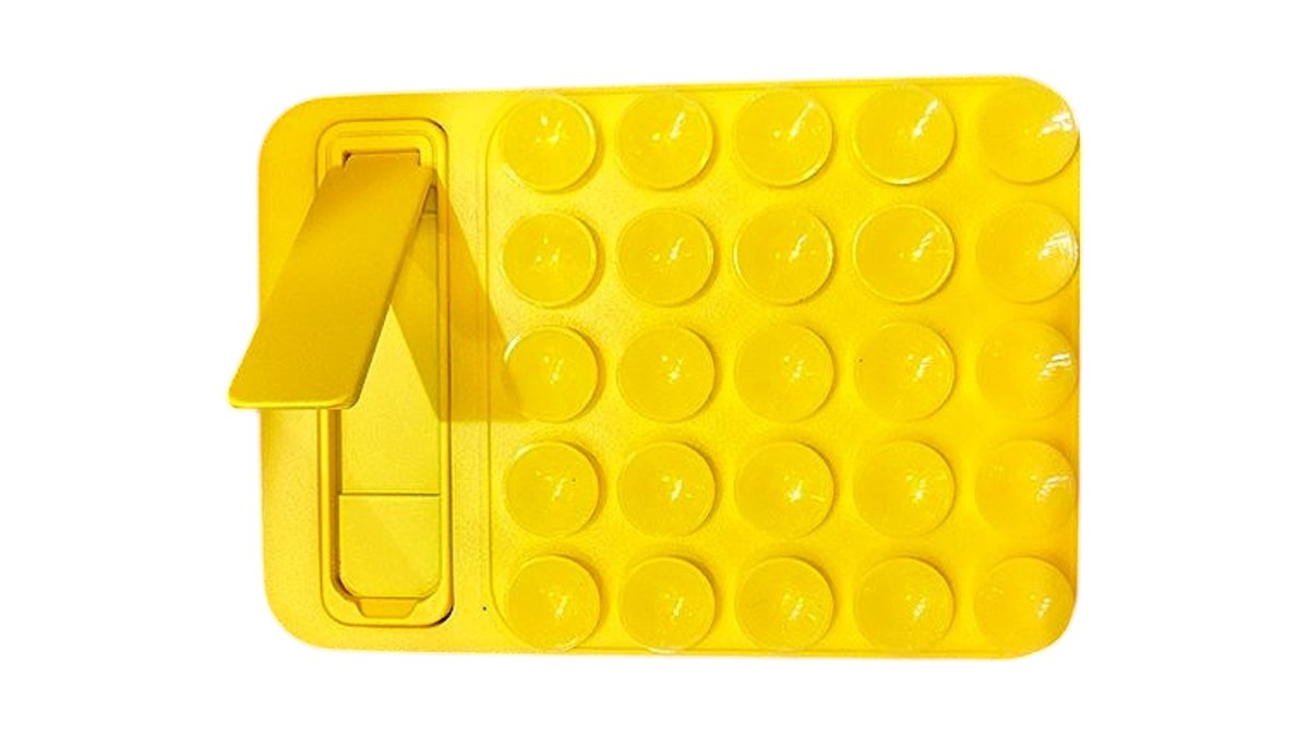 Stick me me phone holder with stand Yellow