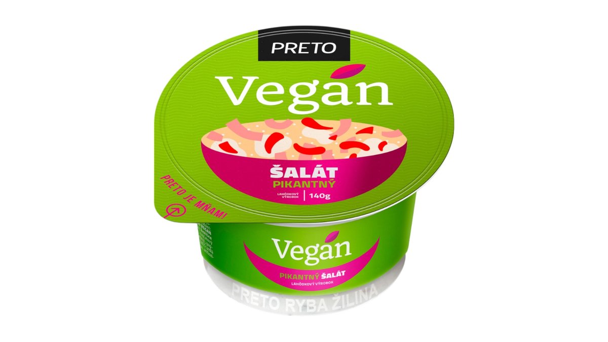 ** Preto Lahôdkový vegánsky šalát, pikantný, 140 g