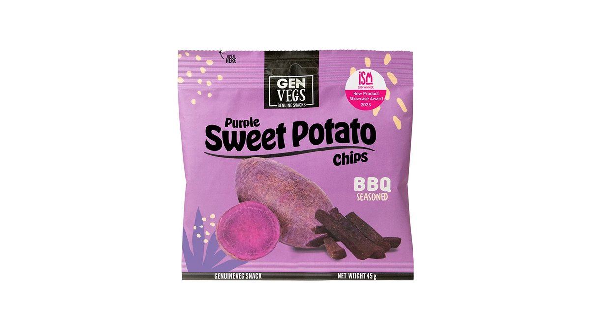 Kuivattu Bataattilastu lila BBQ 45g