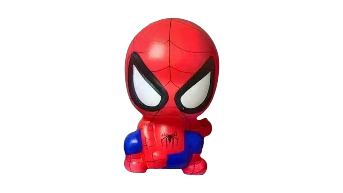 Spiderman squish toy