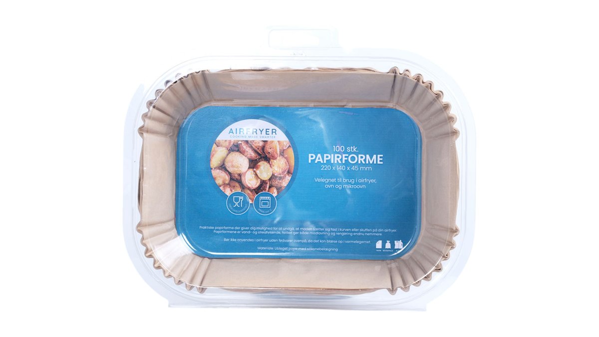 Papirforme t. airfryer 100 stk. 100 stk.
